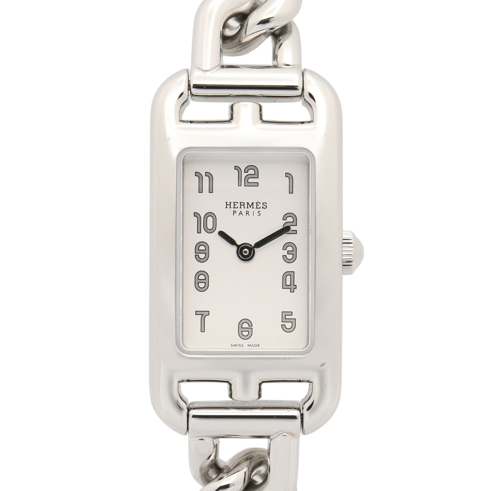 エルメス HERMES 腕時計 ナンタケット NA2.110 シルバー ステンレススチール ナンタケット レディース Used A 163,400円