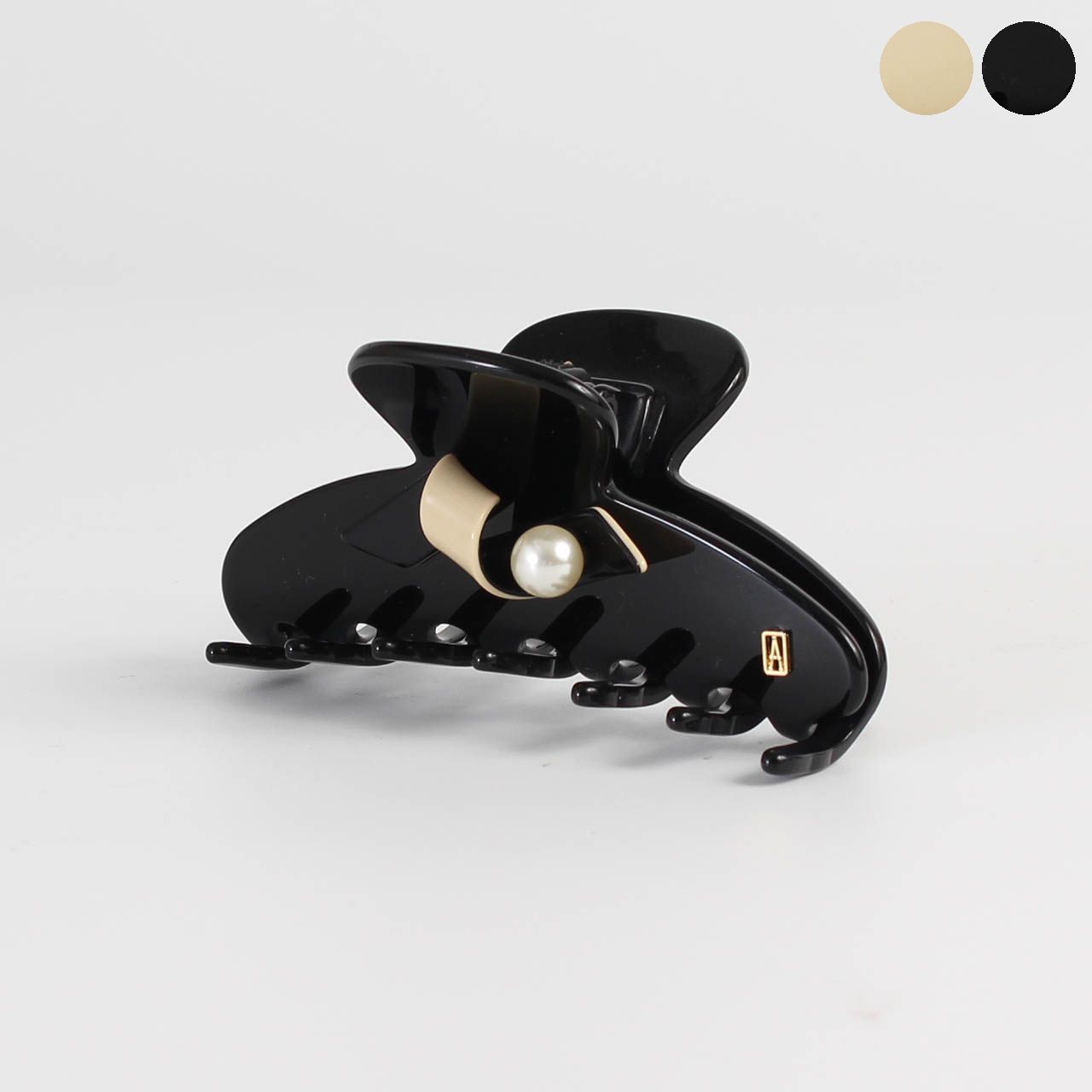 アレクサンドル ドゥ パリ ALEXANDRE DE PARIS ヘアクリップ LES PERLES SPIRALE HAIR CLIP S [TIMELESS] レディース 9cm ACCM-18011-04