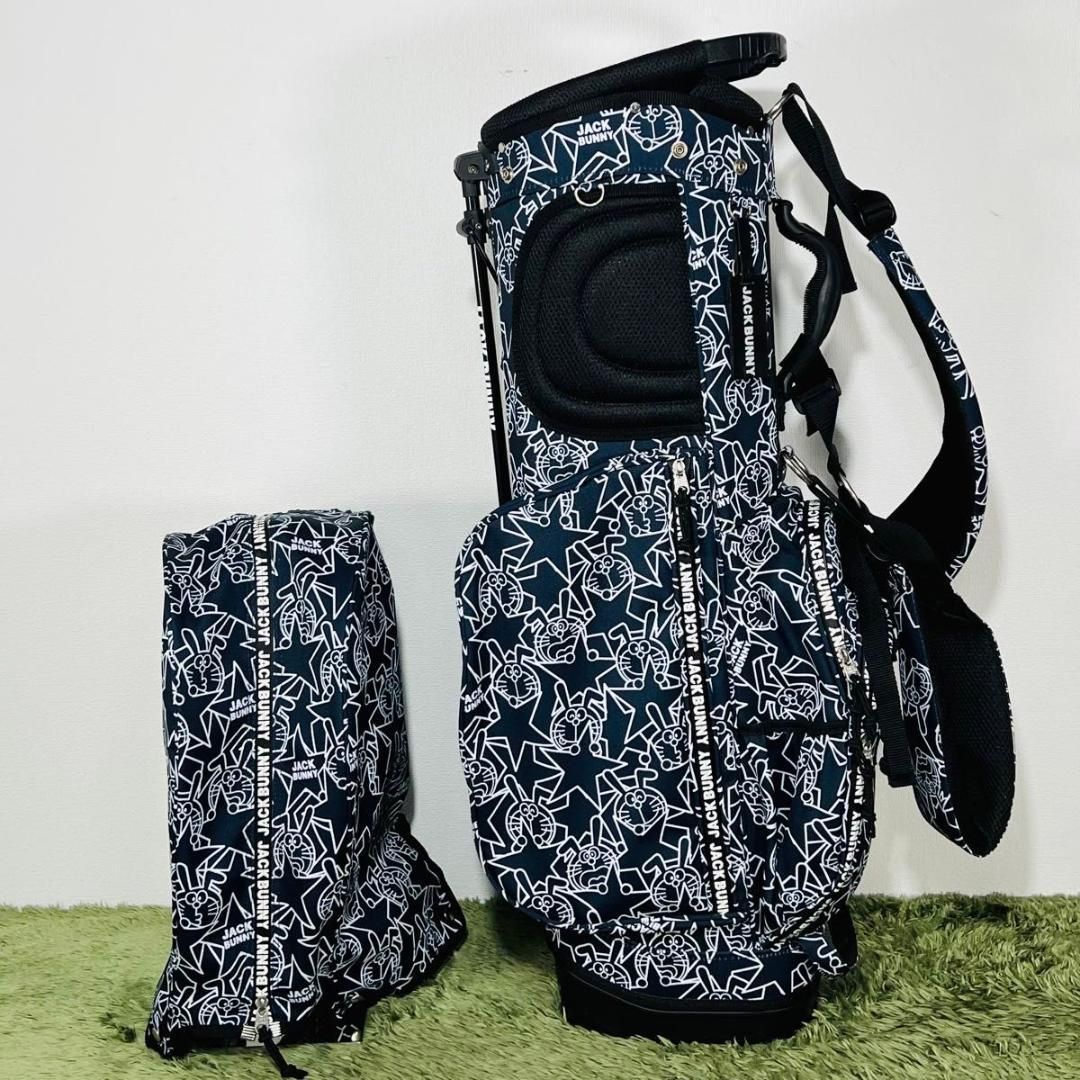 【中古】ジャックバニー ドラえもん 限定コラボ キャディバッグ スタンド式 9.5型 JACKBUNNY コラボレーション 5分割