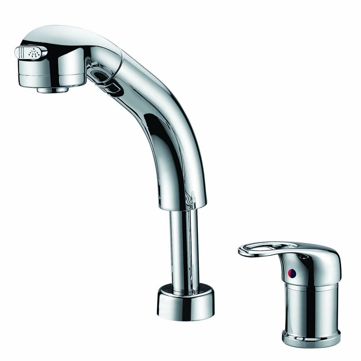 ☆新品☆シングルレバー 混合栓 洗面台蛇口 混合水栓 洗面用 台付き 2穴 ホース引き出し式 整流 シャワー切り替え可能 | 2ホール混合水栓 洗面所 シャワーつき混合栓 洗面台 すいせん 蛇口 台付き混合水栓 ナット式 f73a13dc 10,154円