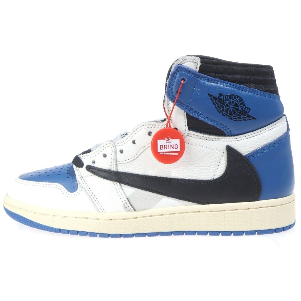 NIKE (ナイキ) ×TRAVIS SCOTT ×FRAGMENT DESIGN AIR JORDAN1 トラヴィススコット フラグメントデザイン エアジョーダン1 ハイカットスニーカー US8.5/26.5cm DH3227-105