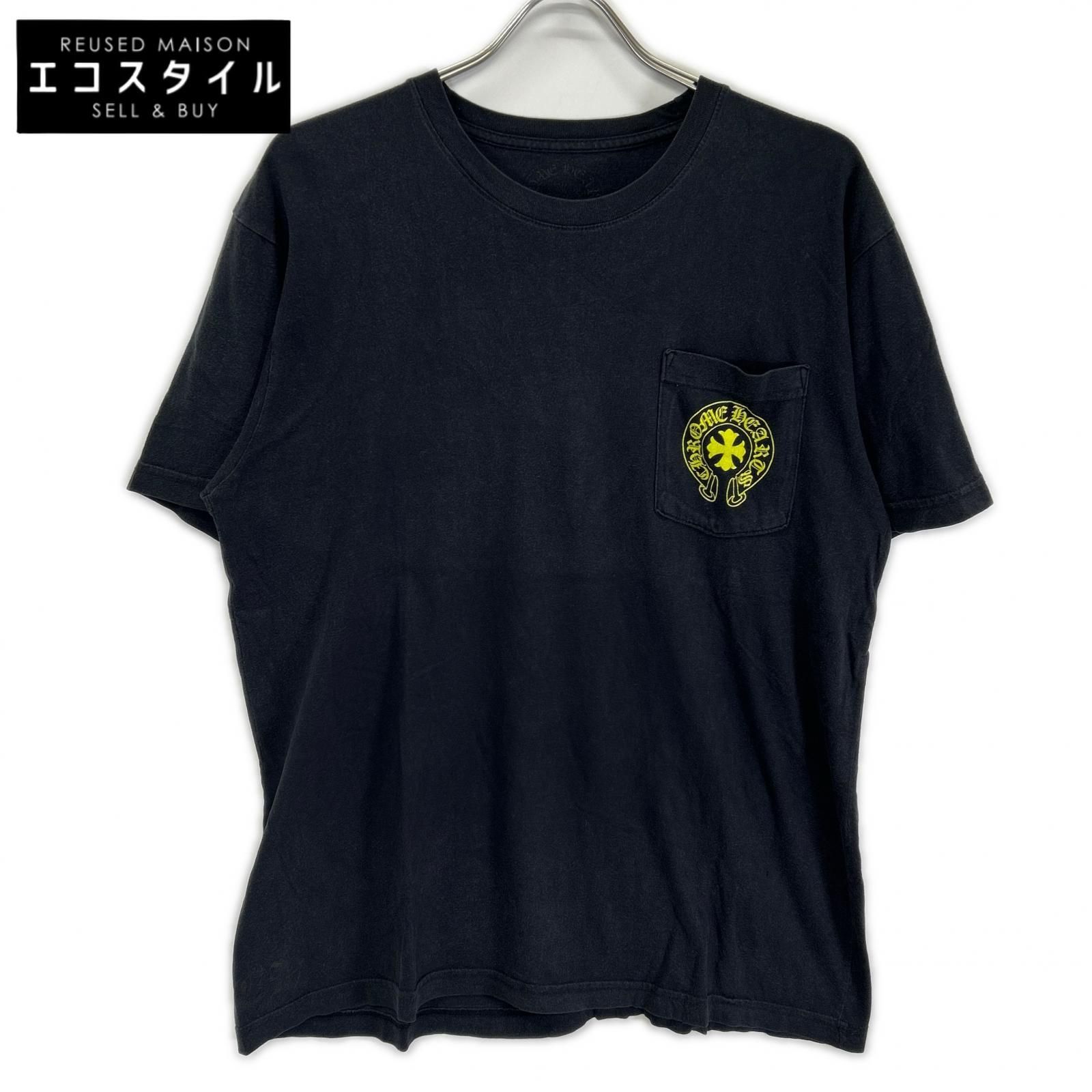 Chrome hearts　クロムハーツ　ブラック バックプリント 半袖Tシャツ　L