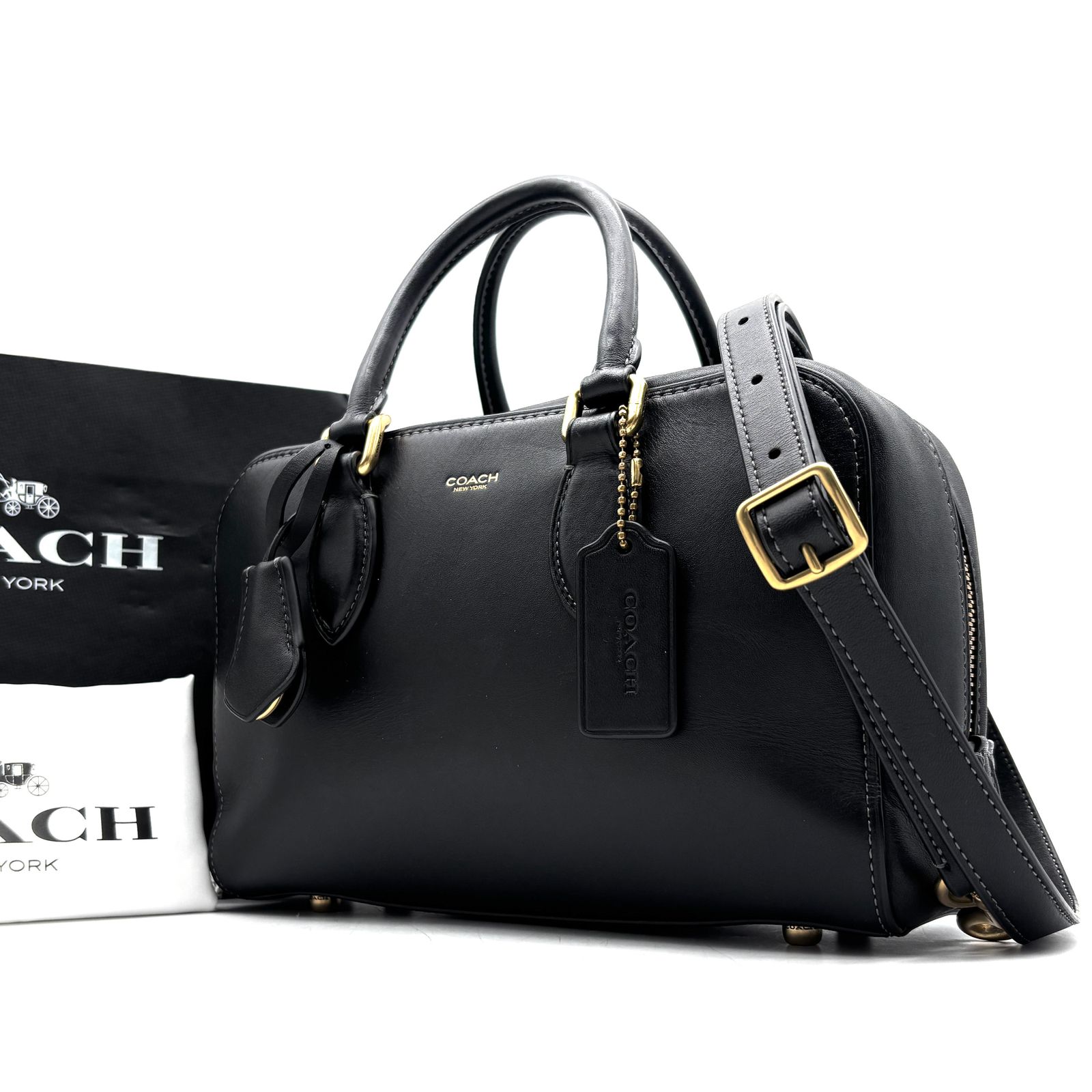 美品 コーチ COACH バワリー 2way ハンドバッグ ショルダーバッグ 