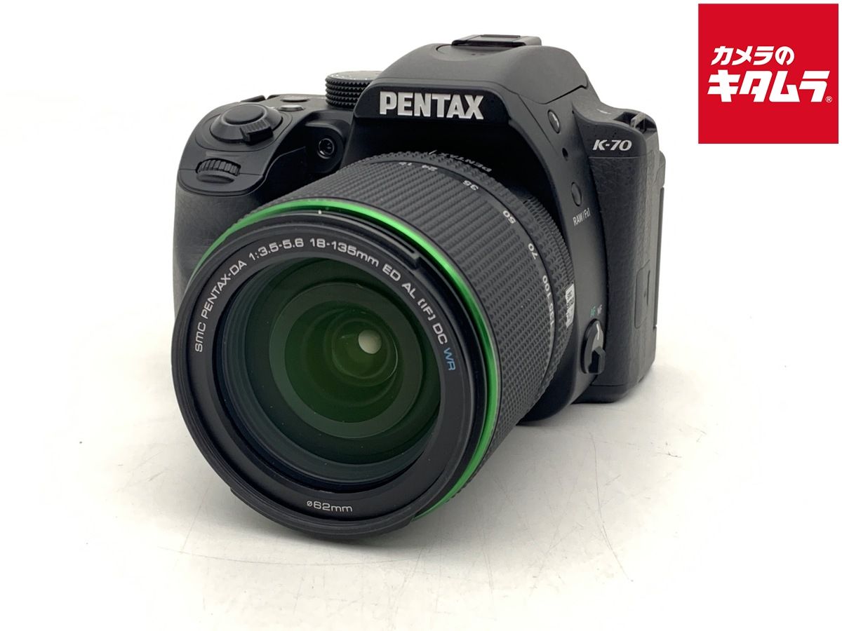 【中古】 【良品】 ペンタックス K-70 18-135WRキット ブラック