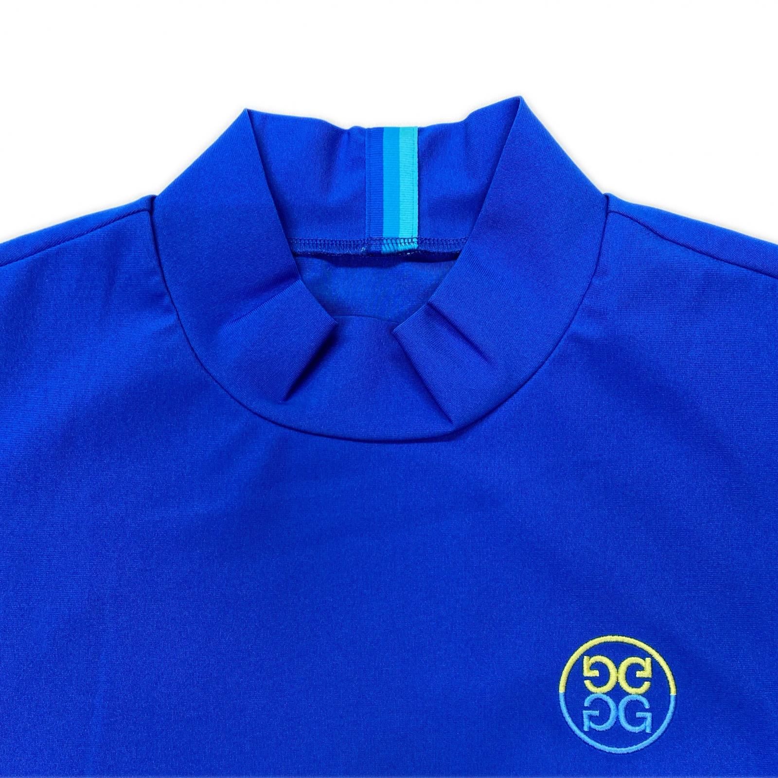 中古 メンズ ジーフォア G/FORE 半袖シャツ 2(L) ブルー モックネック