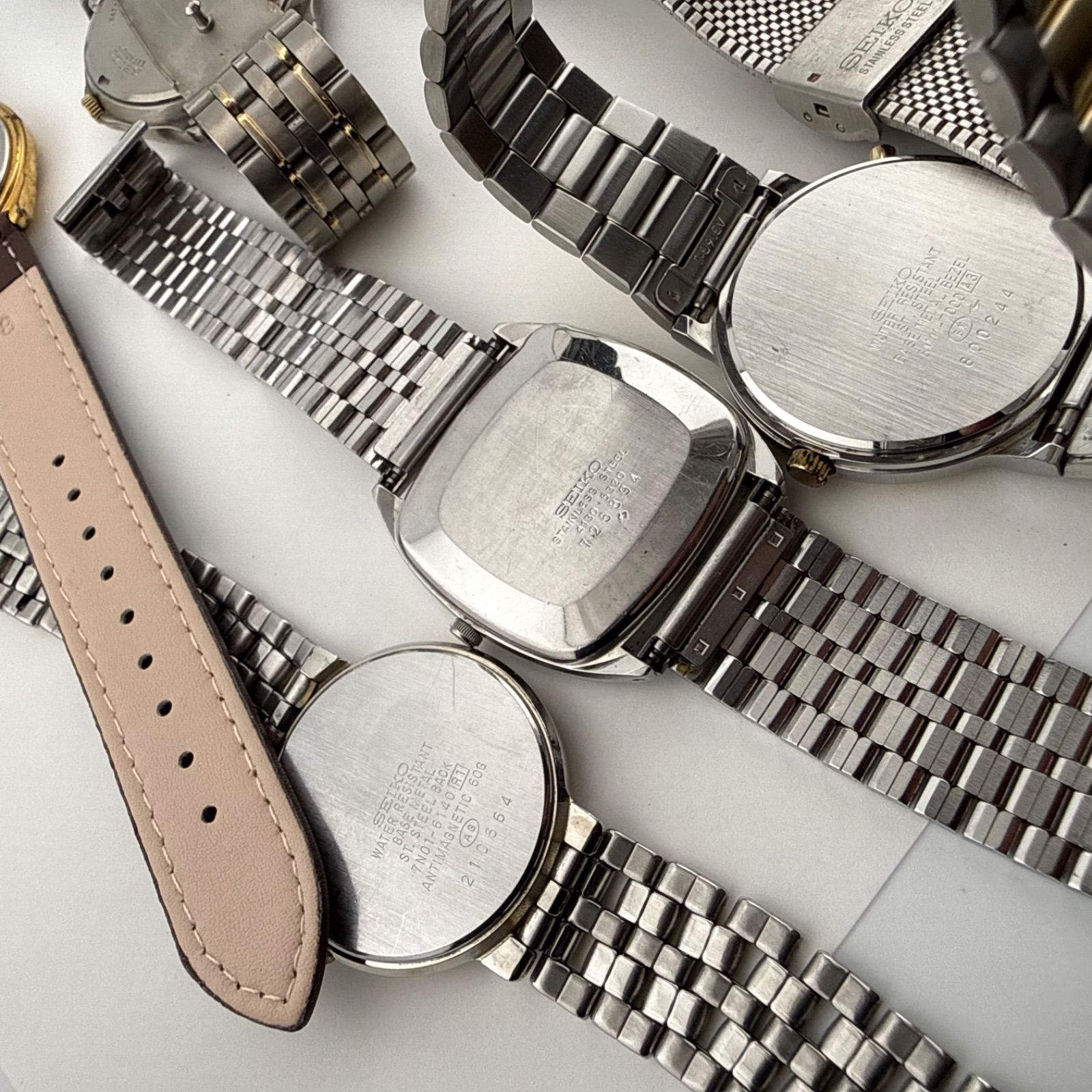 SEIKO SUPERIOR クォーツ メンズ 腕時計 コンビ 稼働 SEIKO セイコー