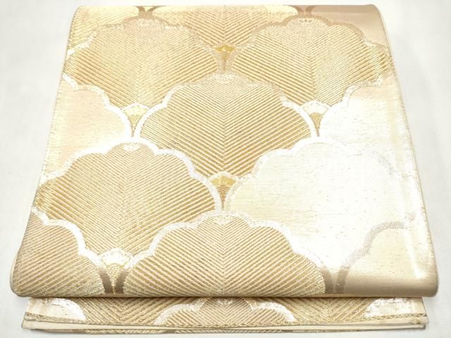 平和屋本店▼六通柄袋帯　銀彩錦　本金二重箔　正絹　逸品　CABL4982hy 10,584円