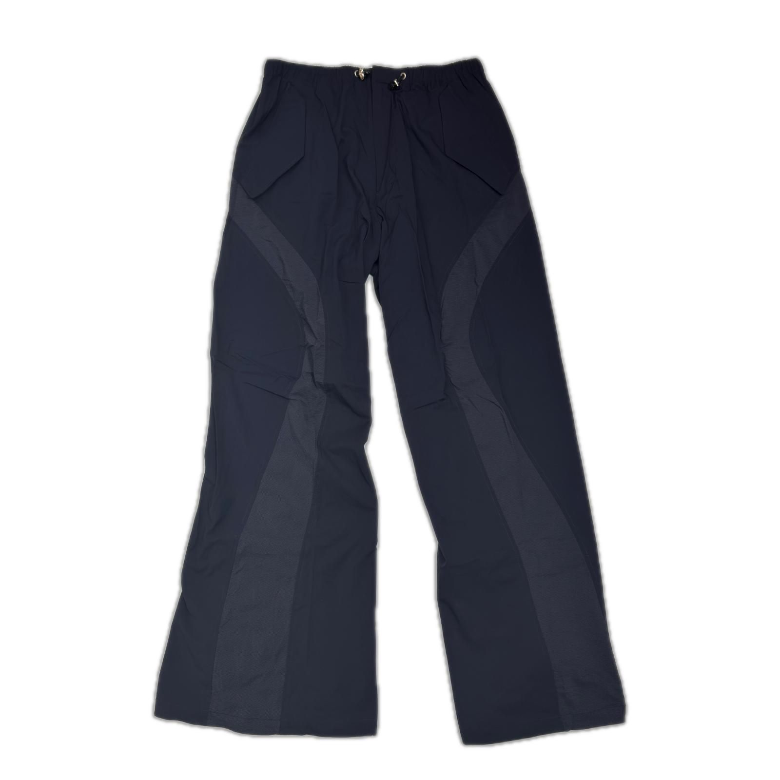 参考上代46200円 未使用 NVRFRGT 24SS Paneled Track Pants パネルドトラックパンツ ネヴァーフォーゲット NF241P01 ダークネイビー 3 (22470M)