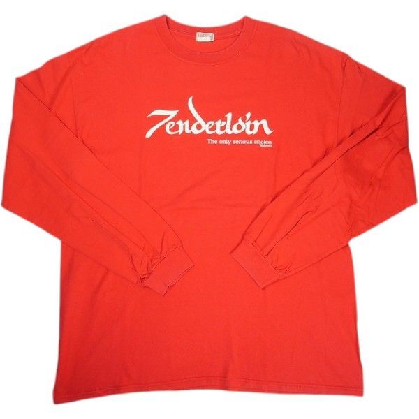 Size【XL】 TENDERLOIN テンダーロイン ZILDJIAN LOGO PRINT LONG TEE RED ロンT 赤 【中古品-良い】 30014863