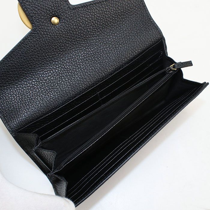 GUCCI グッチ コンチネンタルウォレット GGマーモント 779776 長財布二折 レザー【中古】 レディース