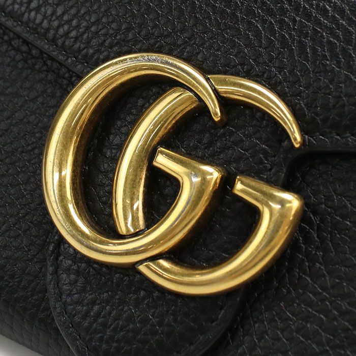 GUCCI グッチ コンチネンタルウォレット GGマーモント 779776 長財布二折 レザー【中古】 レディース