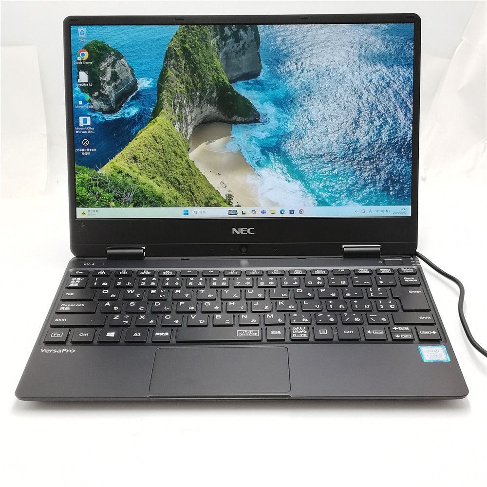 激安 Wi-Fi有 中古ノートパソコン NEC VKT13HZG4 Core i5 8200Y 256GB 高速SSD搭載 無線LAN Bluetooth カメラ Windows11 Office済 即使用可