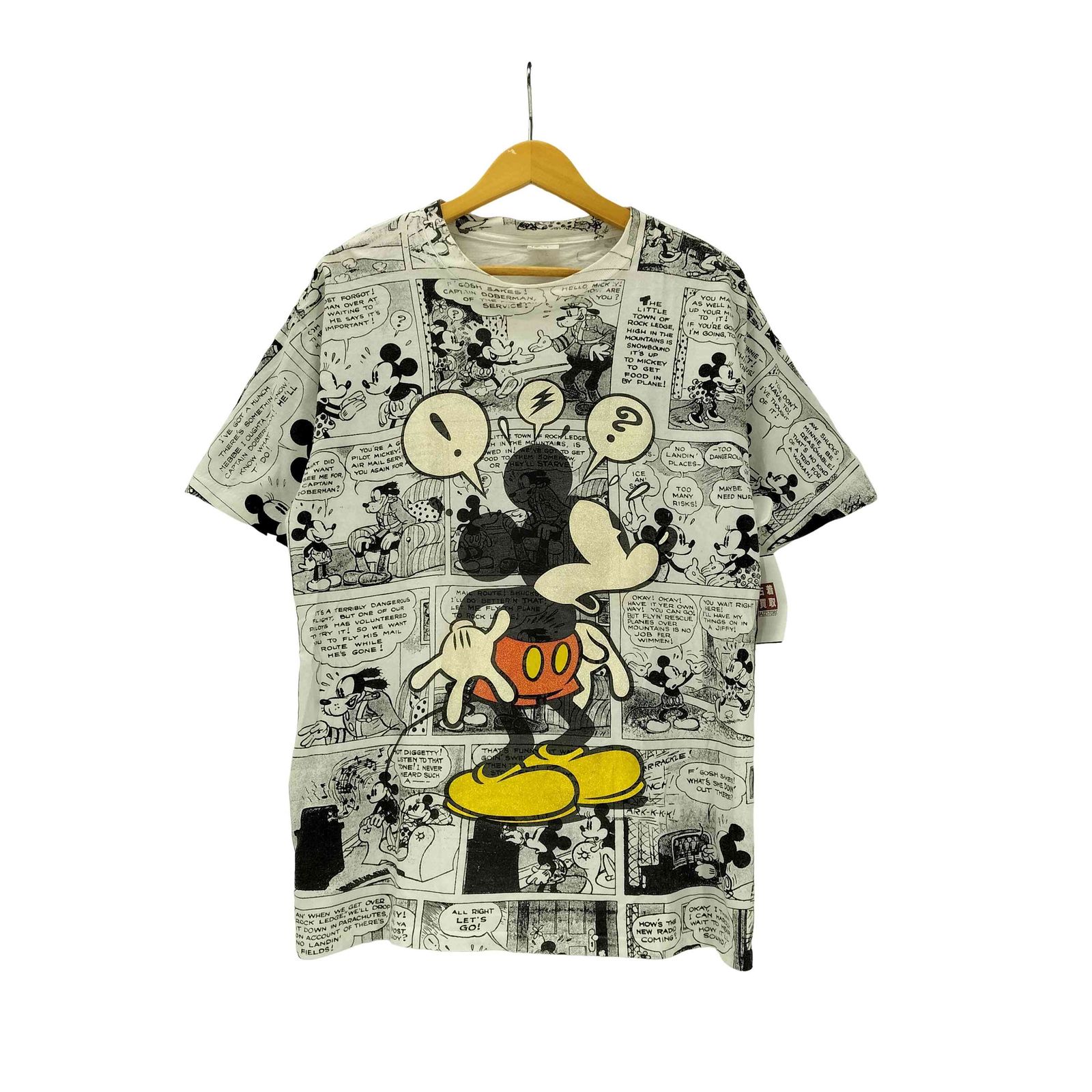 ユーズドフルギ USED古着 90S USA製 Velva Sheen ボディ コミカル キャラクタープリント Tシャツ 袖シングル メンズ import：L