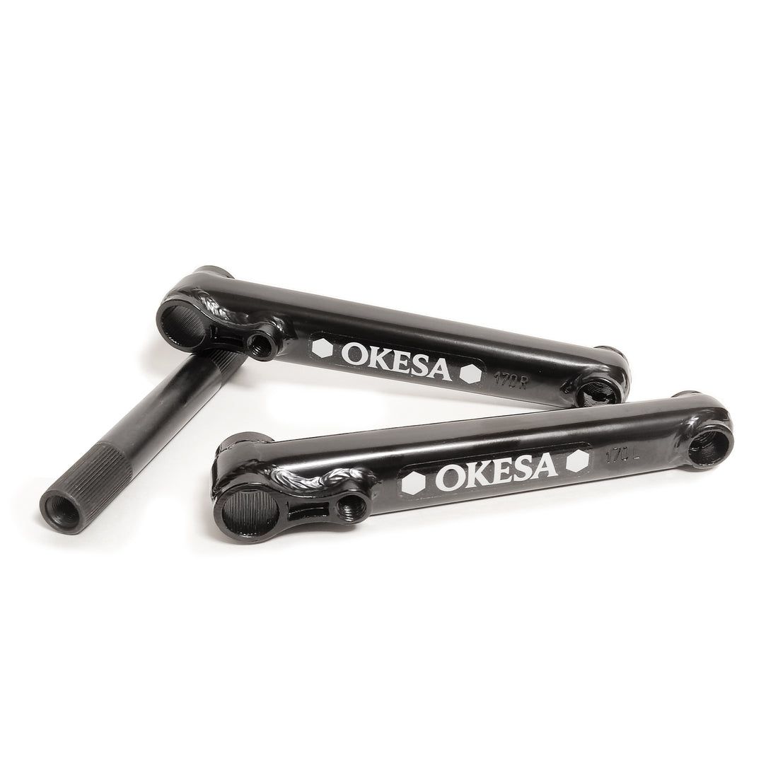 [가장 빠른 배송] 오케사 오케사 S-170 3pc 크랭크 블랙 170mm [BMX] [스트리트] [크랭크]