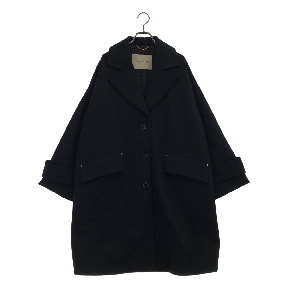 【新品】 MACKINTOSH / マッキントッシュ | IENA別注 HUMBIE CHESTER COCOON SLEX コクーンチェスターコート | 6 | ブラック | レディース