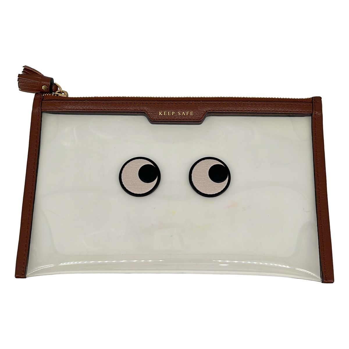 ANYA HINDMARCH / アニヤハインドマーチ | Eyes Keep Safeクリアポーチ | ブラウン | レディース