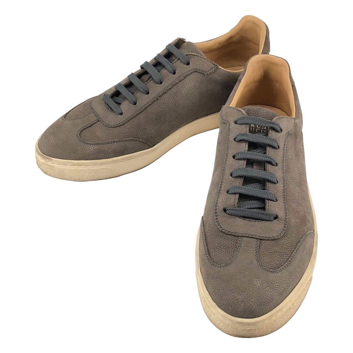 BRUNELLO CUCINELLI / ブルネロクチネリ | レザー ローカットスニーカー | 42 | グレー系 | メンズ 16,150円