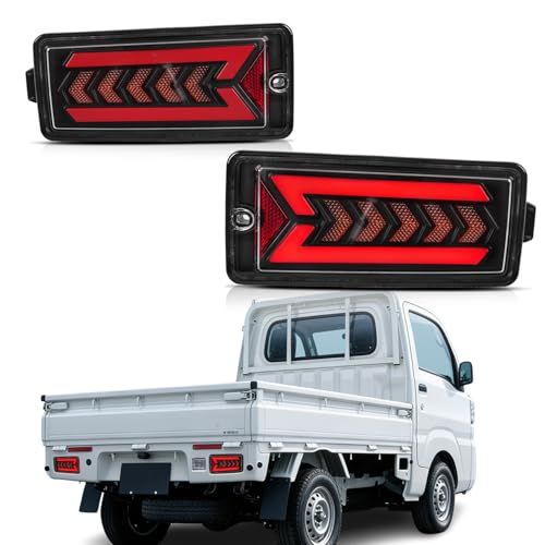 N◆ハイゼットジャンボ トラックS500P/S510P/S500/S510後期テールランプ LED テールライト 流れるウインカー ハイフラー防止リフレクター付き-透明レンズ 2021年12月-UP (R3.12-UP) 27bb31b5 15,155円
