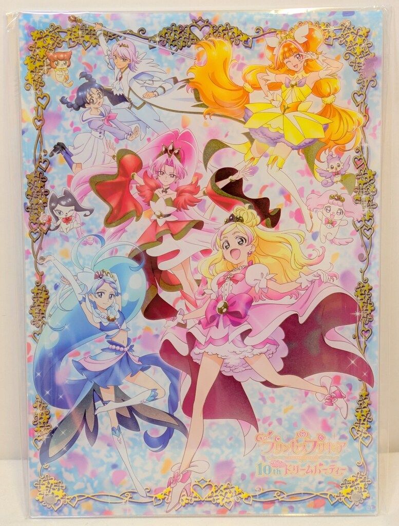 東映アニメーション Go!プリンセスプリキュア 10thドリームパーティー 箔押しアクリルパネル