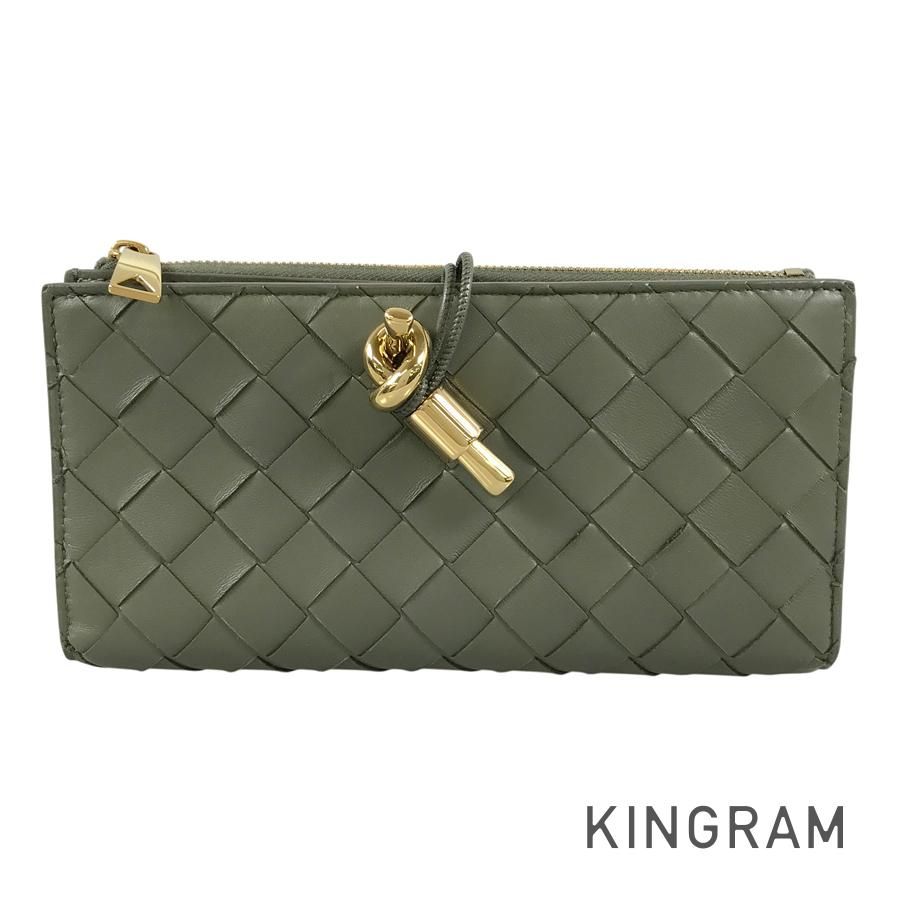 ボッテガヴェネタ BOTTEGA VENETA アンディアーモ レザー 長財布 二つ折り fhb【中古】 62,315円