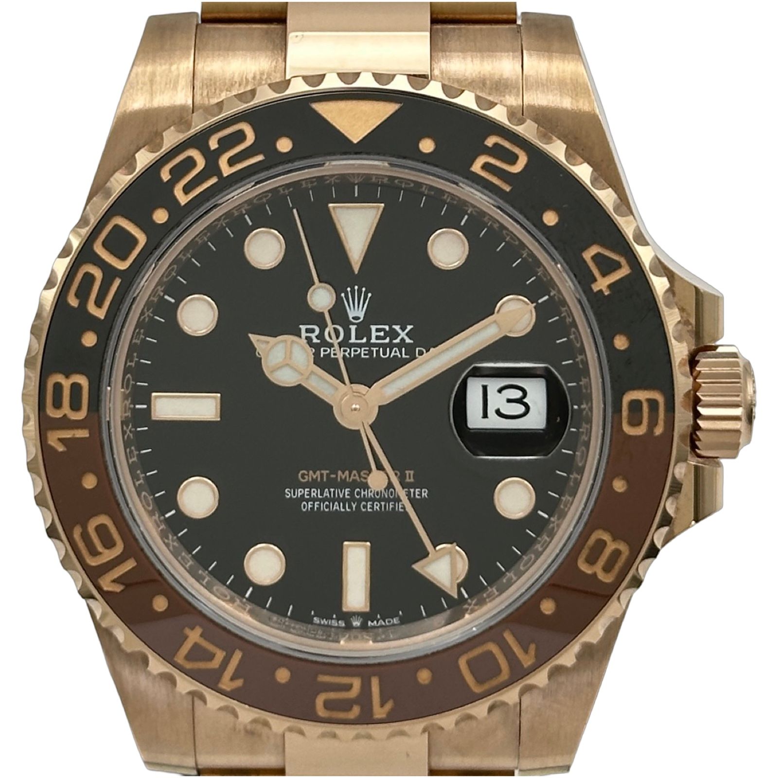 ロレックス ROLEX GMTマスター2 126715CHNR ブラック ピンクゴールド 自動巻き メンズ 腕時計