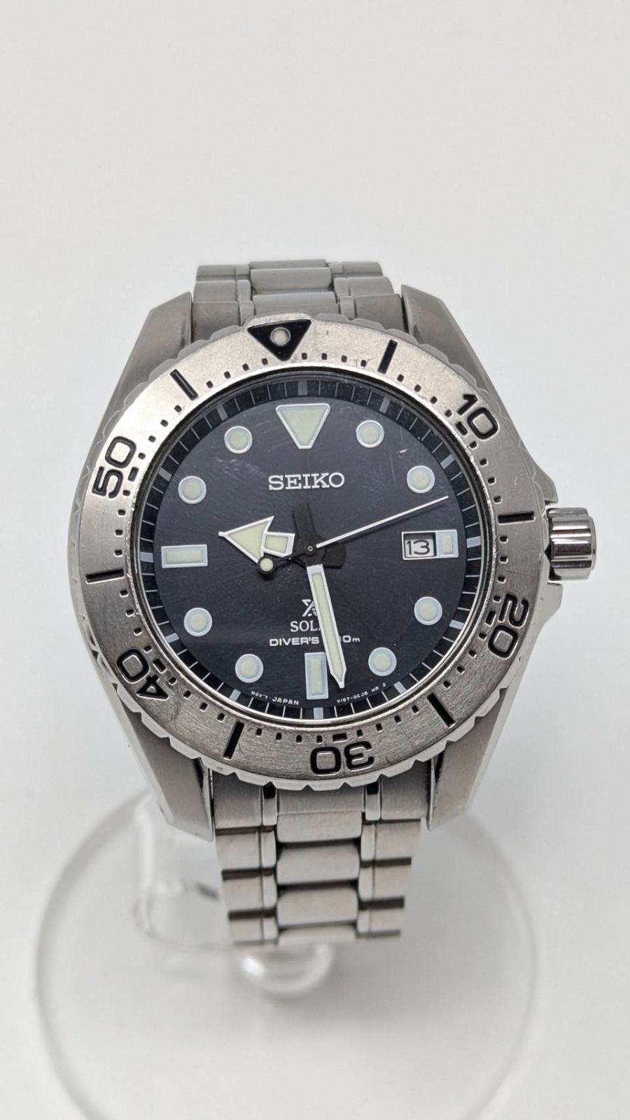 ◇SEIKO セイコー ソーラー腕時計 PROSPEX V157-0BN0 ダイバーズ200m