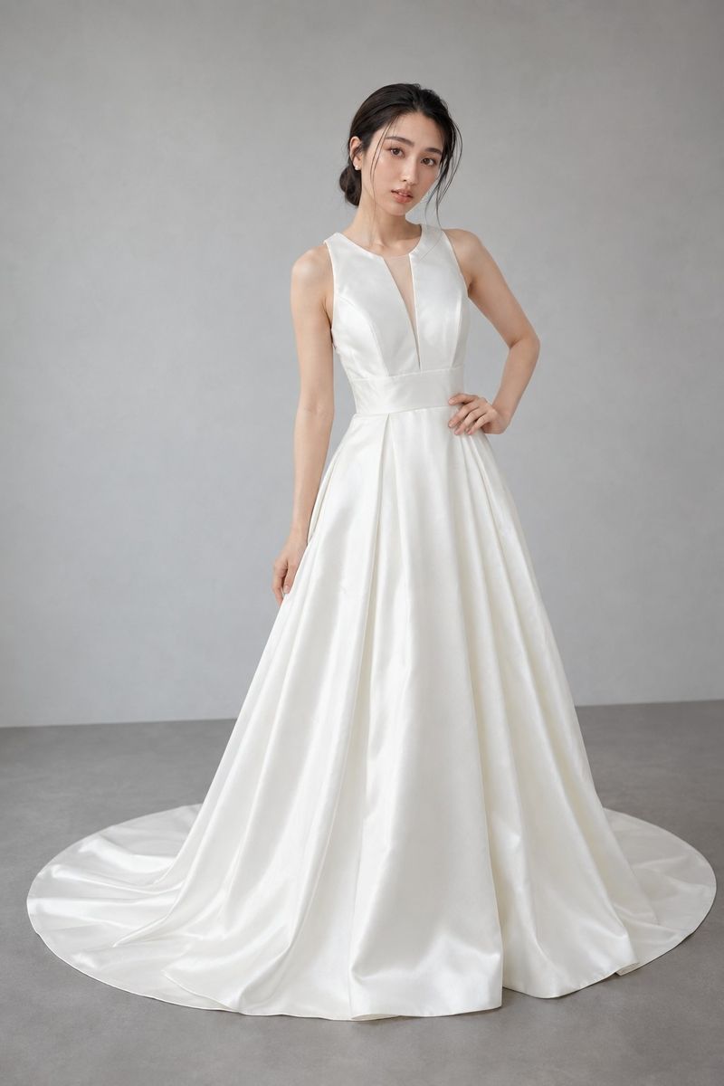 ニコールミラノ NICOLE MILANO Aライン ウェディングドレス ホワイト 白 Nicole Milano by Pronovias　aurora collection　レース　刺繍　キャップスリーブ　ウエストマーク