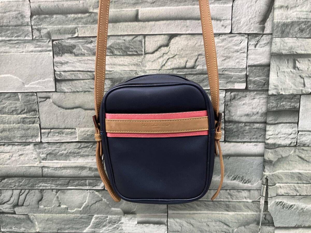 LONGCHAMP/ショルダーバッグ/ネイビー/ロンシャン