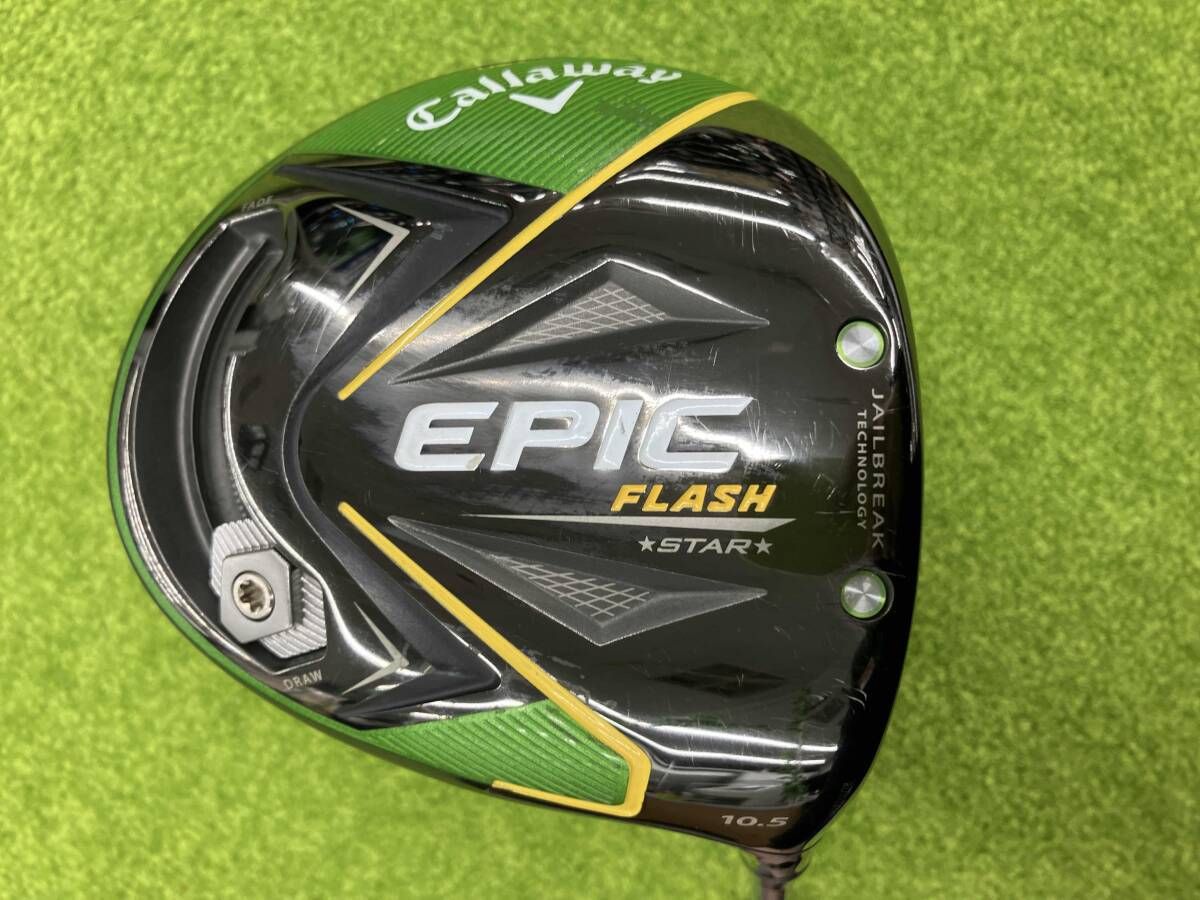 キャロウェイ EPIC FLASH STAR ドライバー　10.5° PRGR M-43 フレックス不明　ヘッドカバーなし　付属品なし
