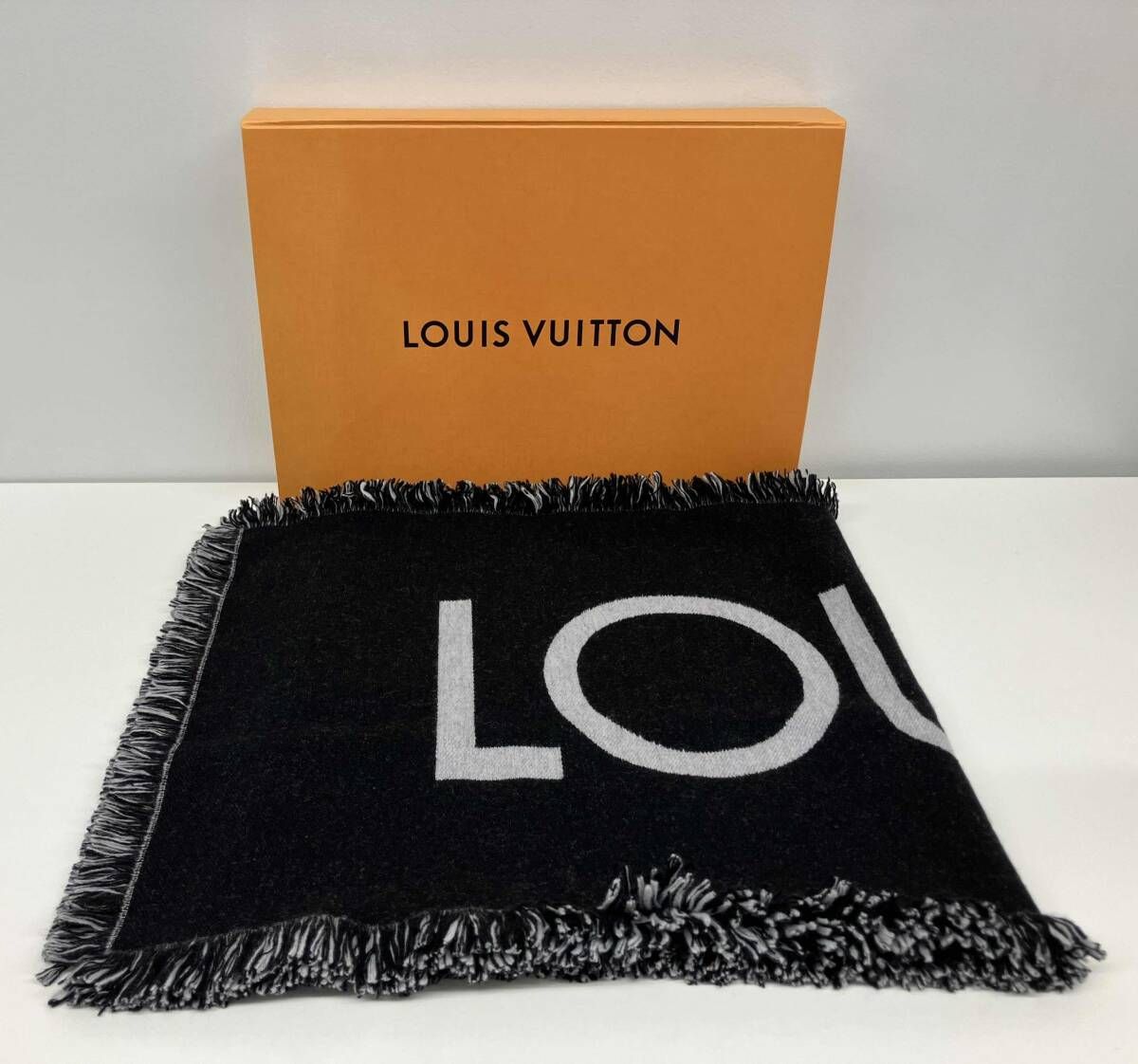 LOUIS VUITTON ルイ・ヴィトン エシャルプ・チームルイ M71580 マフラー ブラック
