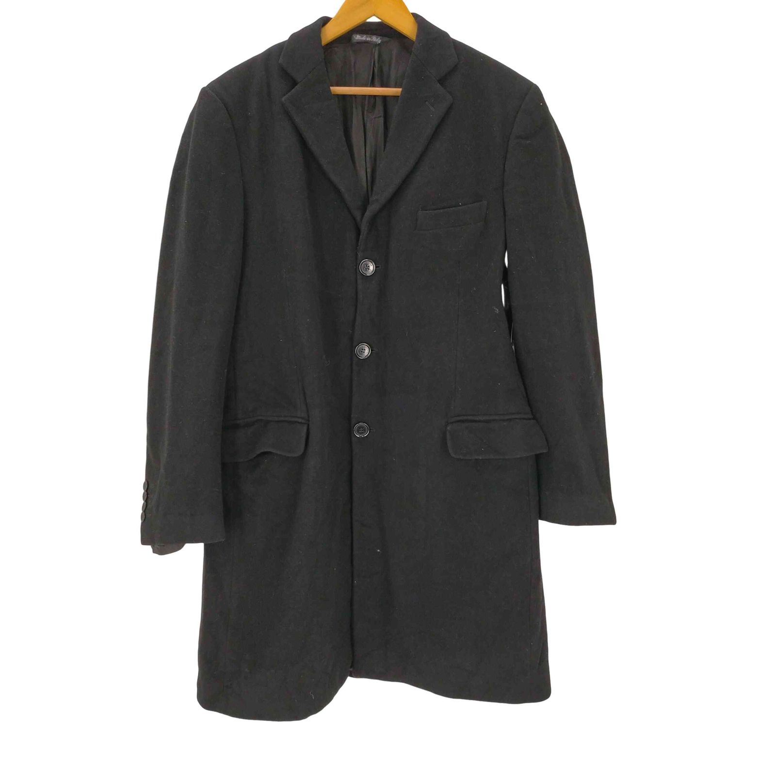 ドルチェアンドガッバーナ DOLCE&GABBANA 90S 白タグ イタリア製 ウール チェスター コート メンズ EUR：50