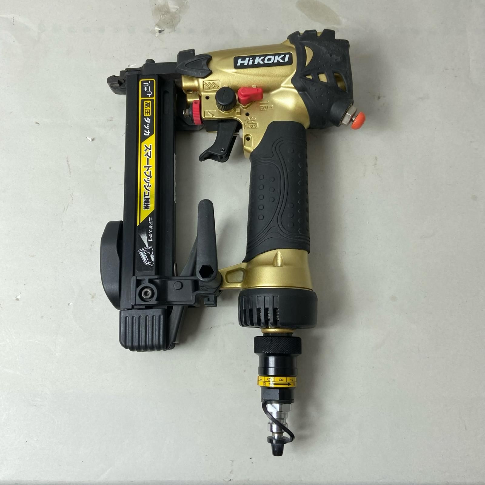 HiKOKI ハイコーキ 高圧 エア タッカー ステープル幅4mm 単発連続切替機構付 N2504HMB ブラック×ゴールド