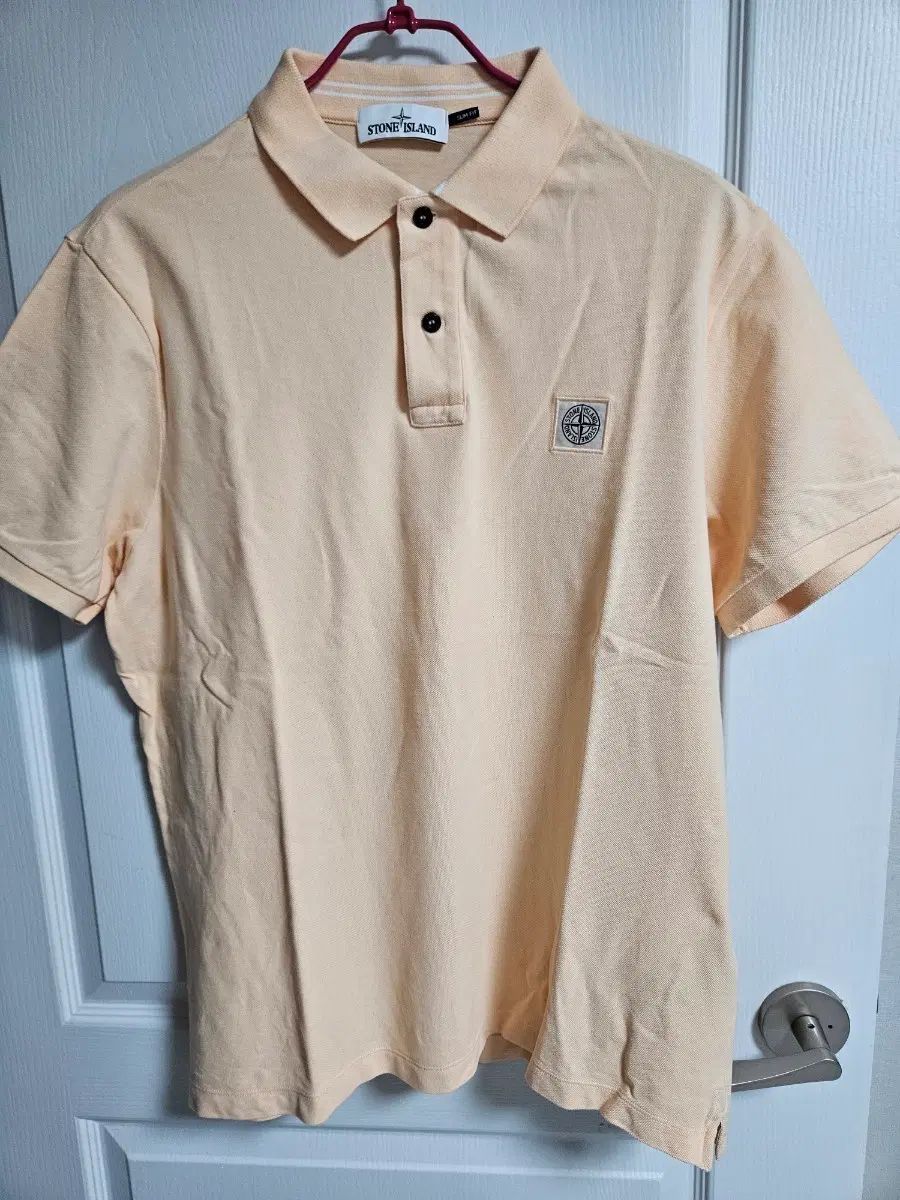 (正規品) STONE ISLAND ストーンアイランド の ピーチ色 カラーTシャツ 3XL