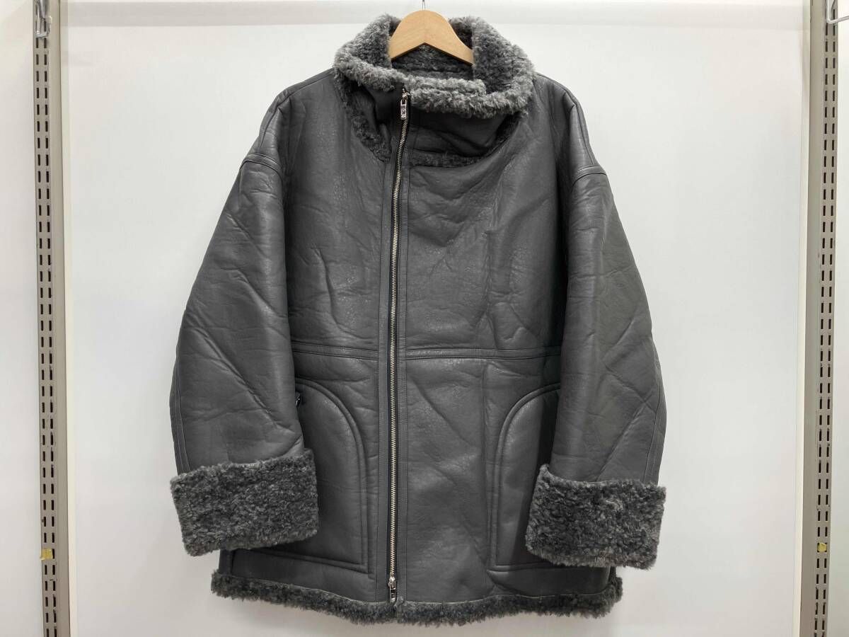 PRANK PROJECT プランクプロジェクト ヴィーガンムートンブルゾン Vegan Mouton Blouson 31232215403 サイズF グレー 冬