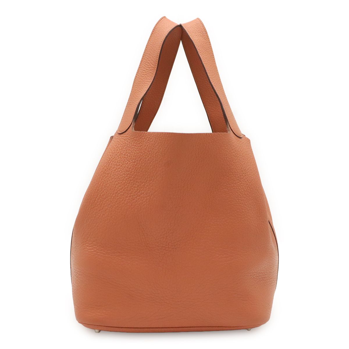 HERMES エルメス ピコタンロック 26 GM ハンドバッグ トートバッグ トリヨンクレマンス レザー ローズティー サーモンピンク シルバー金具 □Q刻印