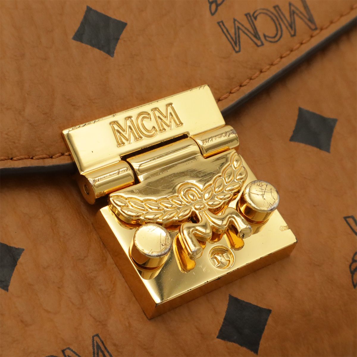 MCM エムシーエム ヴィセトス ロゴグラム ショルダーバッグ チェーン 