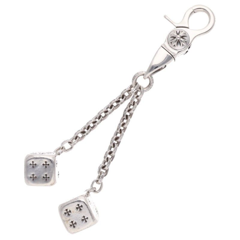 クロムハーツ DICE DBL/ダブルダイス シルバーキーチェーン メンズ