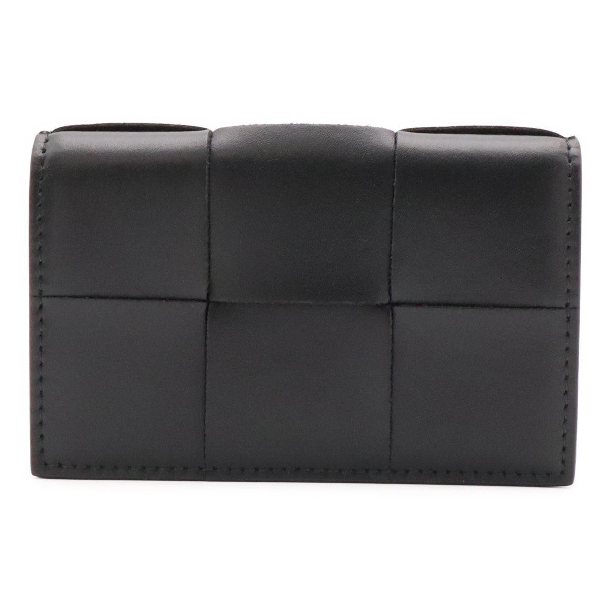 BOTTEGA VENETA ボッテガ ヴェネタ ボッテガベネタ カセット ビジネスカードケース 名刺入れ パスケース レザー ブラック 黒 651396
