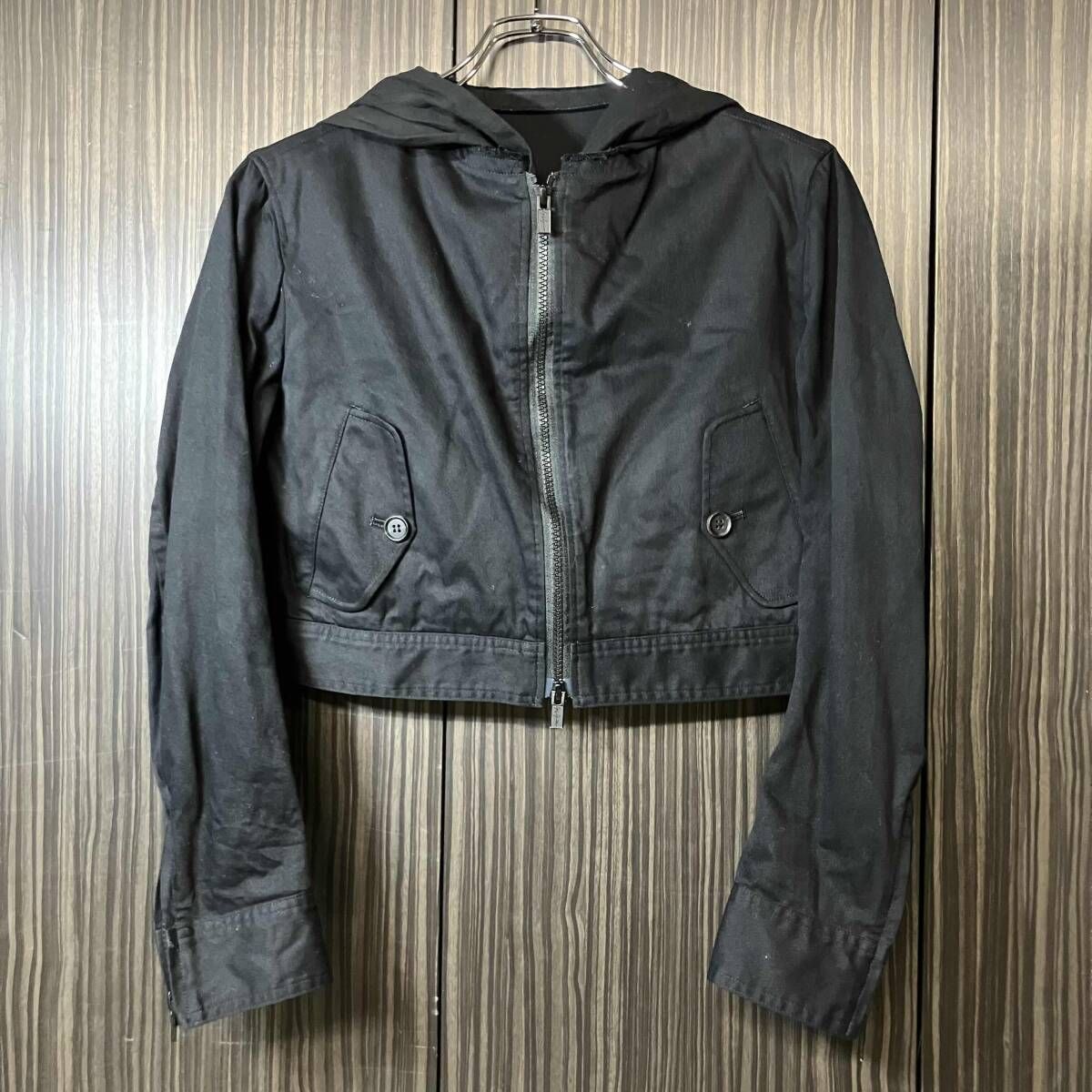 24ss YOHJI YAMAMOTO FEMME COLLECTIONS CROPPED JACKET サイズ1 ブラック ヨウジヤマモトファムコレクションズ FS-J64-006