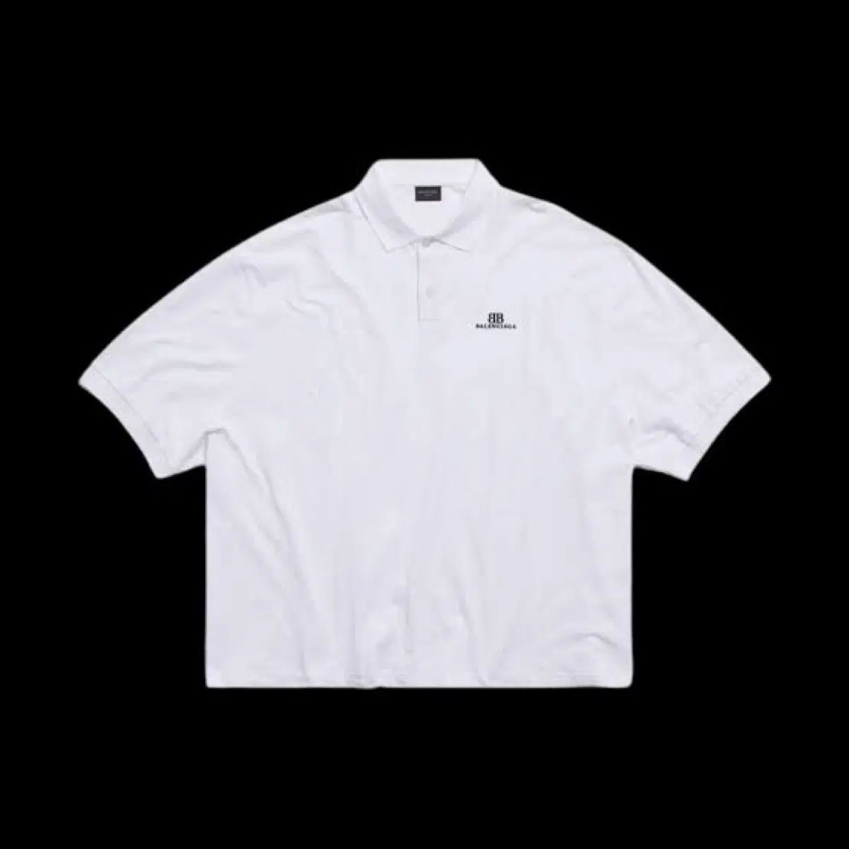 3 バレンシアガ BB Classic オーバーサイズ ポロTシャツ カラーTシャツ