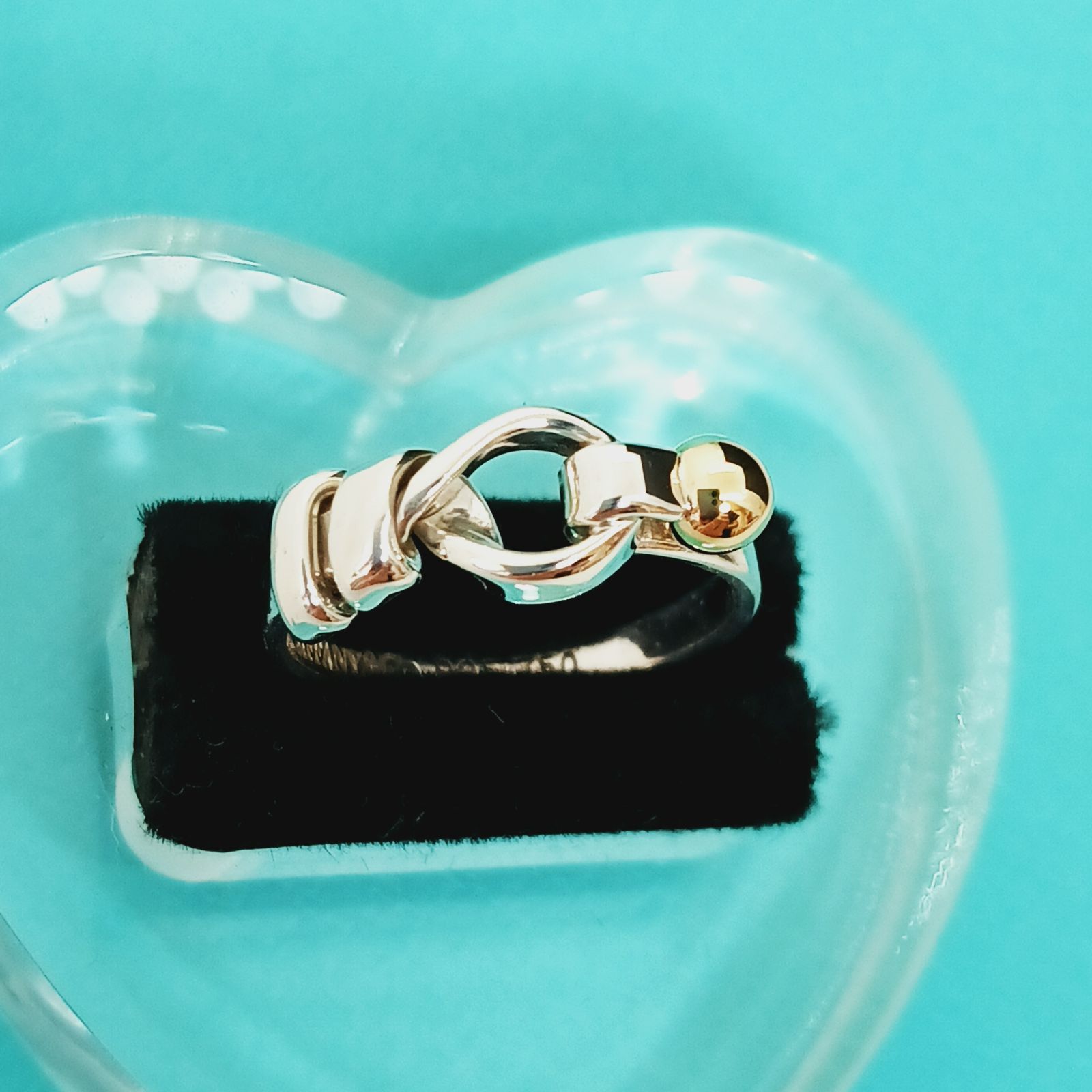 新品仕上げ】オールドティファニー TIFFANY フック＆アイ リング SV925