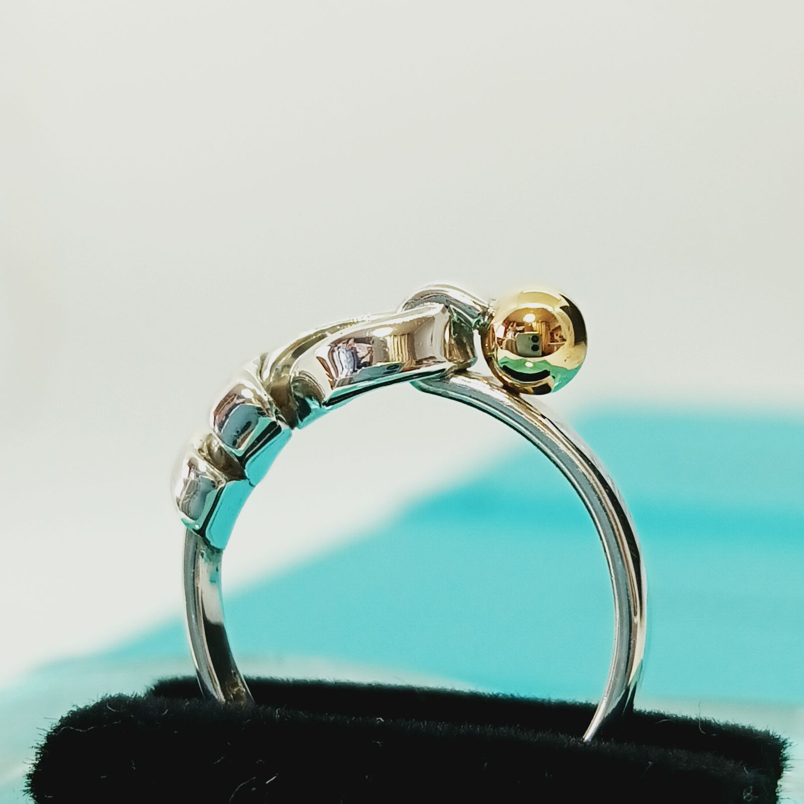 新品仕上げ】オールドティファニー TIFFANY フック＆アイ リング SV925 