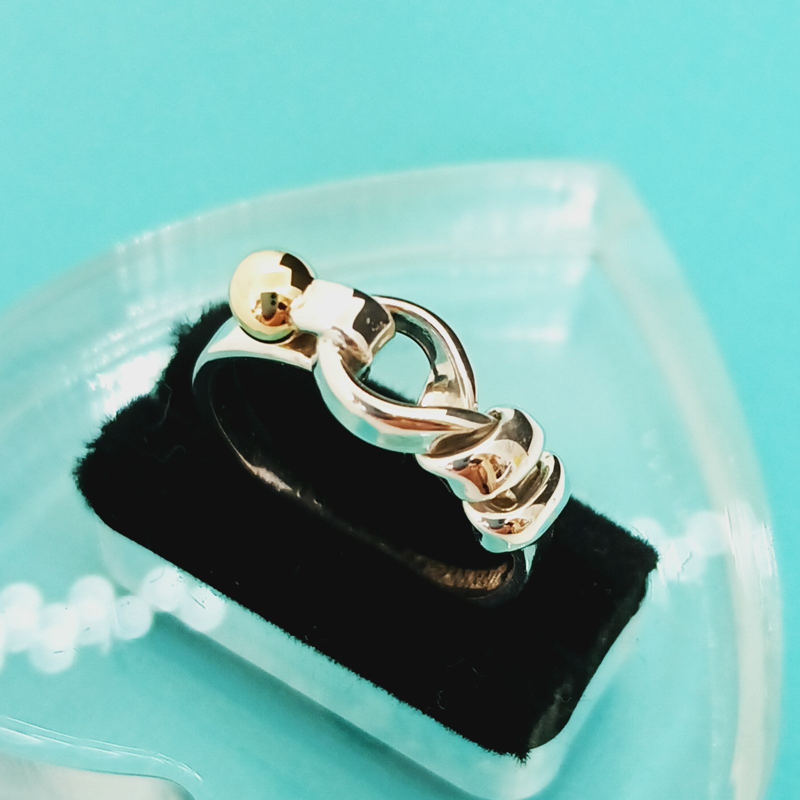 新品仕上げ】オールドティファニー TIFFANY フック＆アイ リング SV925