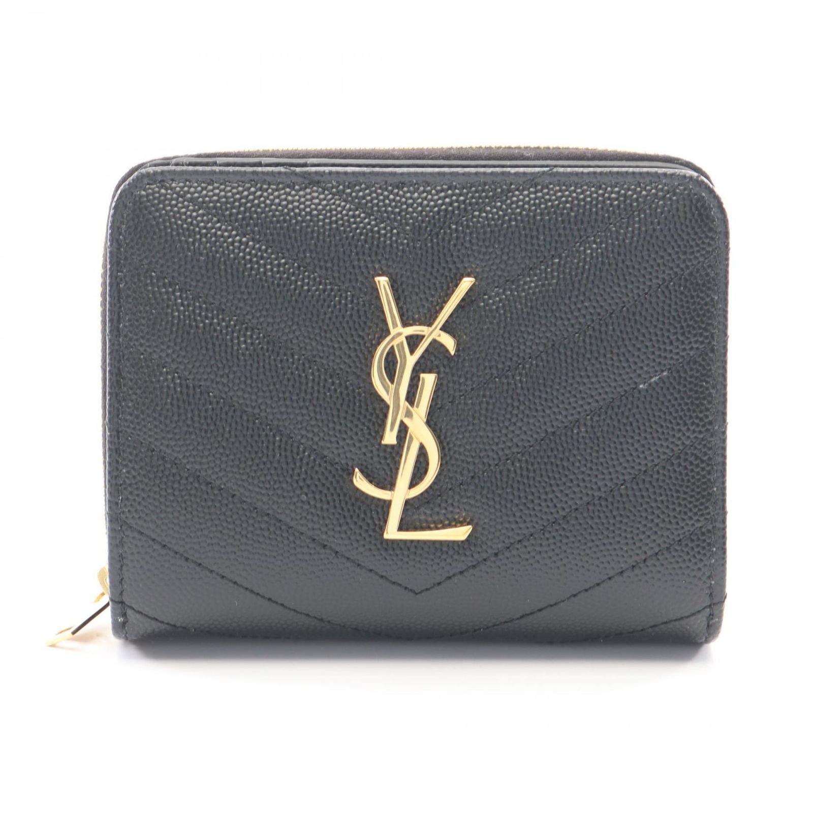 サンローランパリ SAINT LAURENT PARIS 二つ折り財布 モノグラム 668288BOW011000 レザー 二つ折り財布 レディース 新品