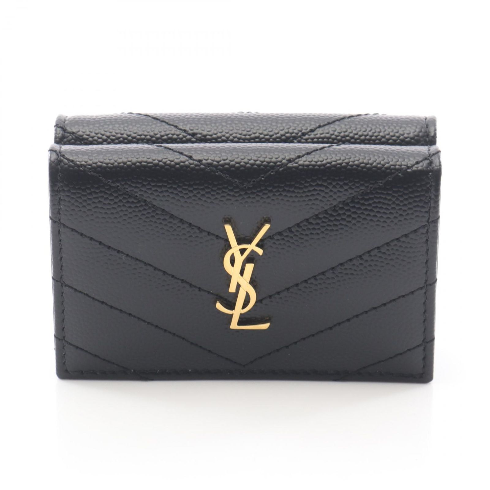 サンローランパリ SAINT LAURENT PARIS 三つ折り財布 モノグラム オリガミ タイニーウォレット 668274BOWA11000 レザー 三つ折り財布 レディース 新品