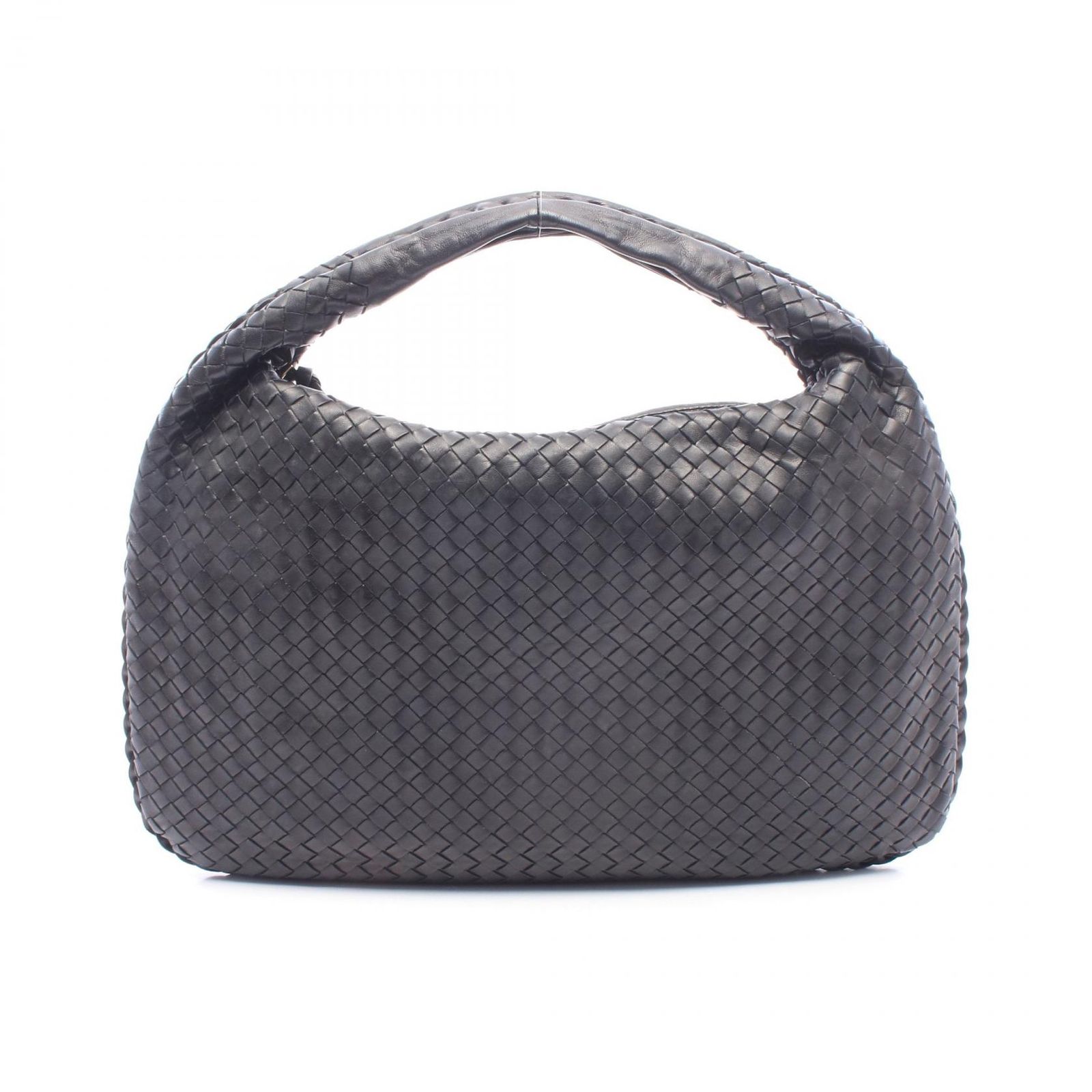 ボッテガヴェネタ BOTTEGA VENETA ショルダーバッグ イントレチャート ブラック レザー イントレチャート ワンショルダーバッグ レディース Used A