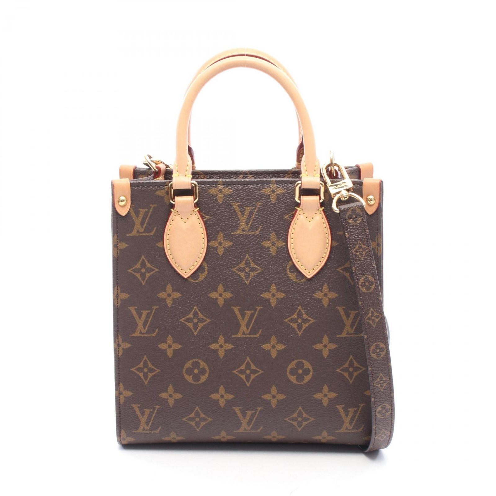 ルイ・ヴィトン LOUIS VUITTON ハンドバッグ サックプラBB モノグラム 2WAY M45847 PVCコーティングキャンバス レザー サックプラBB レディース Used A