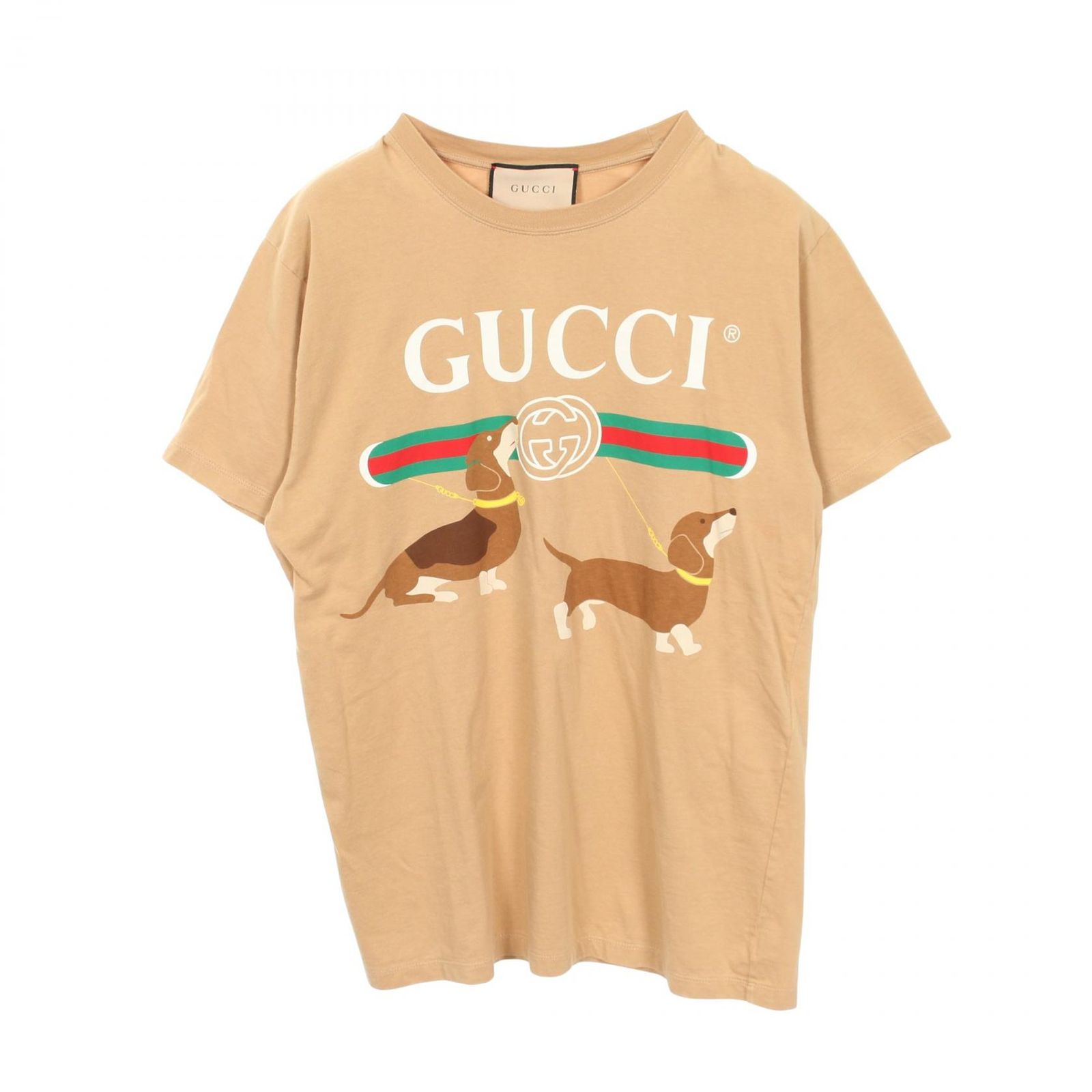 グッチ GUCCI 半袖Tシャツ インターロッキングG ダックスフンド 548334 コットン Tシャツ メンズ Used B 27,820円