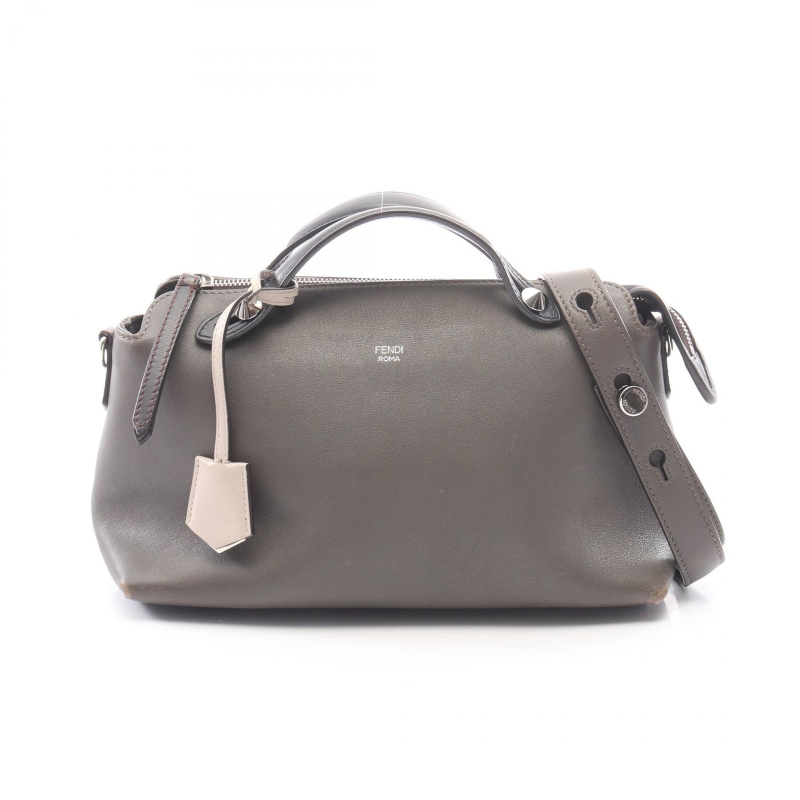 フェンディ FENDI ハンドバッグ BY THE WAY MEDIUM バイザウェイ ミディアム 2WAY 8BL146 チェコールグレー/ブラック レザー バイ ザ ウェイ ミディアム レディース Used B 57,480円