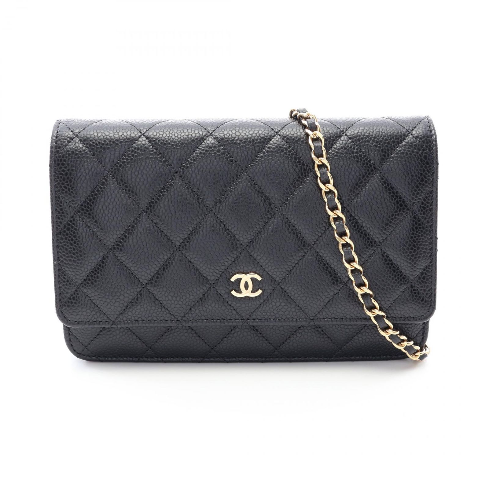 シャネル CHANEL ショルダーバッグ マトラッセ AP0250 ブラック キャビアスキン(グレインドカーフ) マトラッセ チェーンウォレット レディース Used A